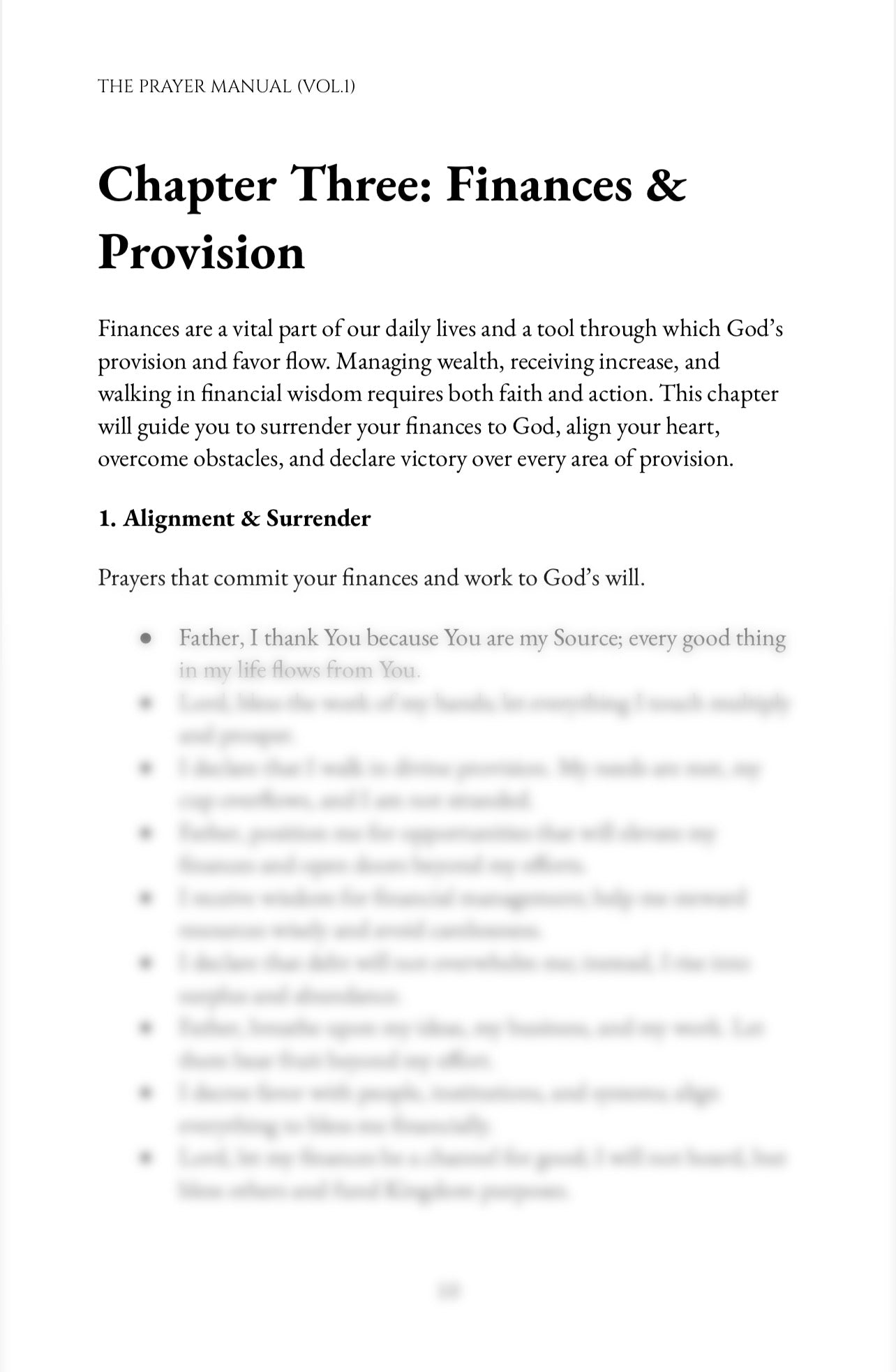 The Prayer Manual Vol. 1