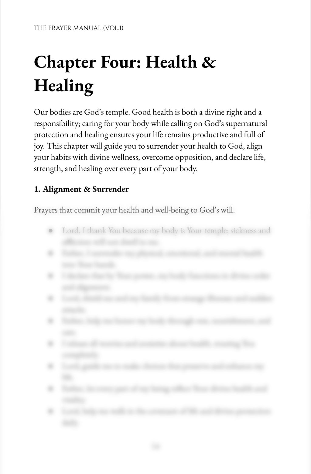 The Prayer Manual Vol. 1