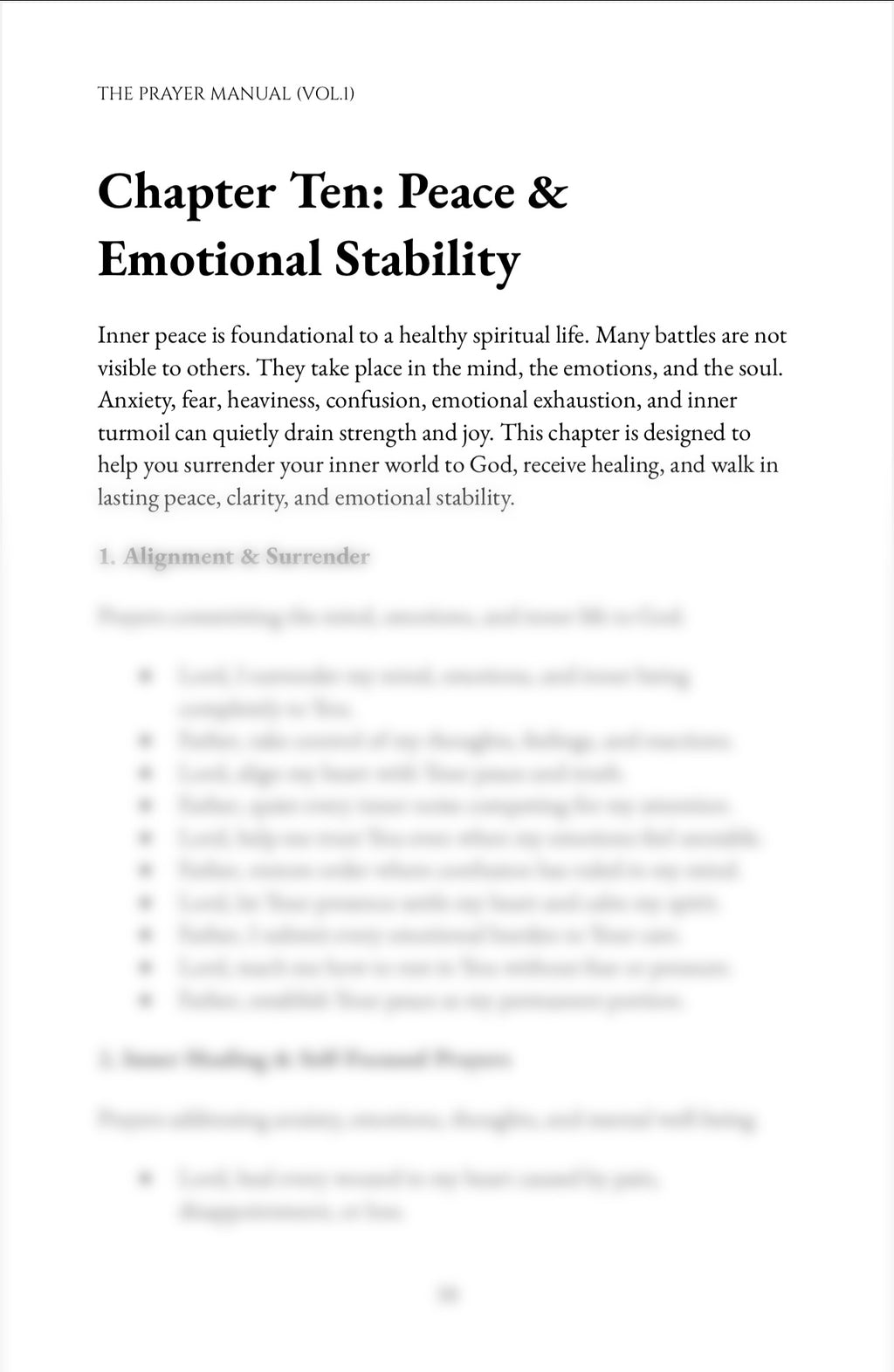 The Prayer Manual Vol. 1